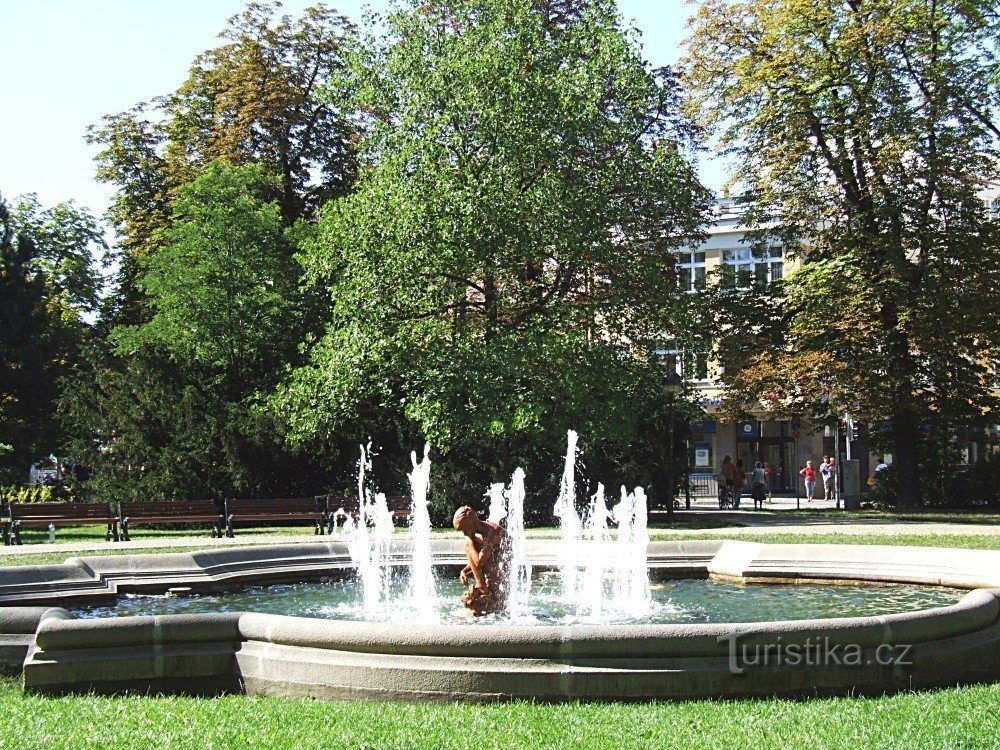 Fântână în parcul Na sadych