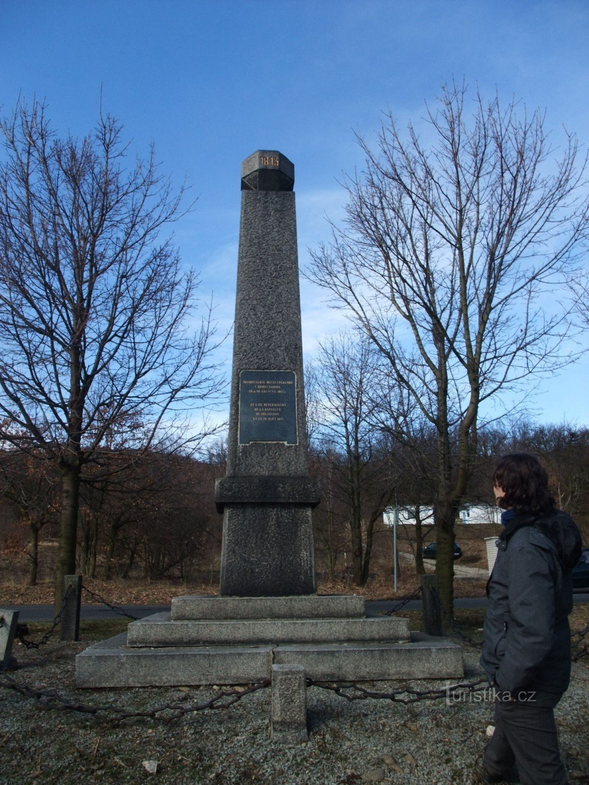Francuski pomnik w pobliżu Přestanov