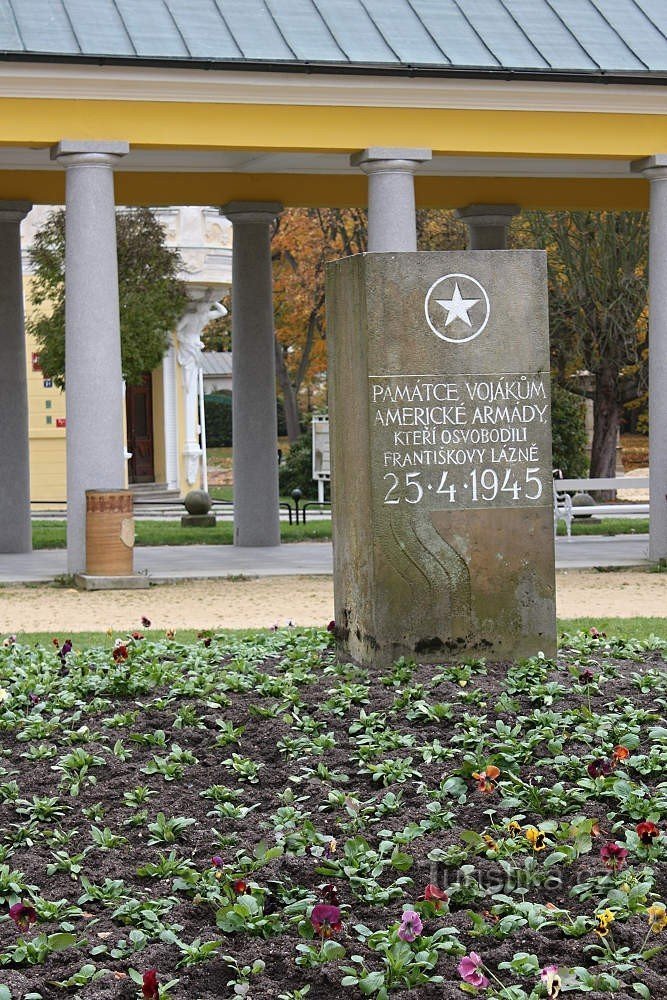 Františkovy Lázně - Mémorial aux soldats de l'armée américaine