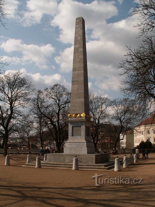František's obelisk in Denisové sady