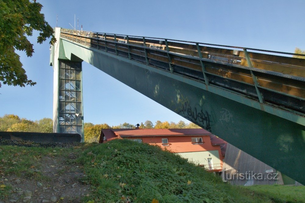 Frenštát pod Radhoštěm / Trojanovice - Sprungplatz Jiří Raška und Seilbahn nach