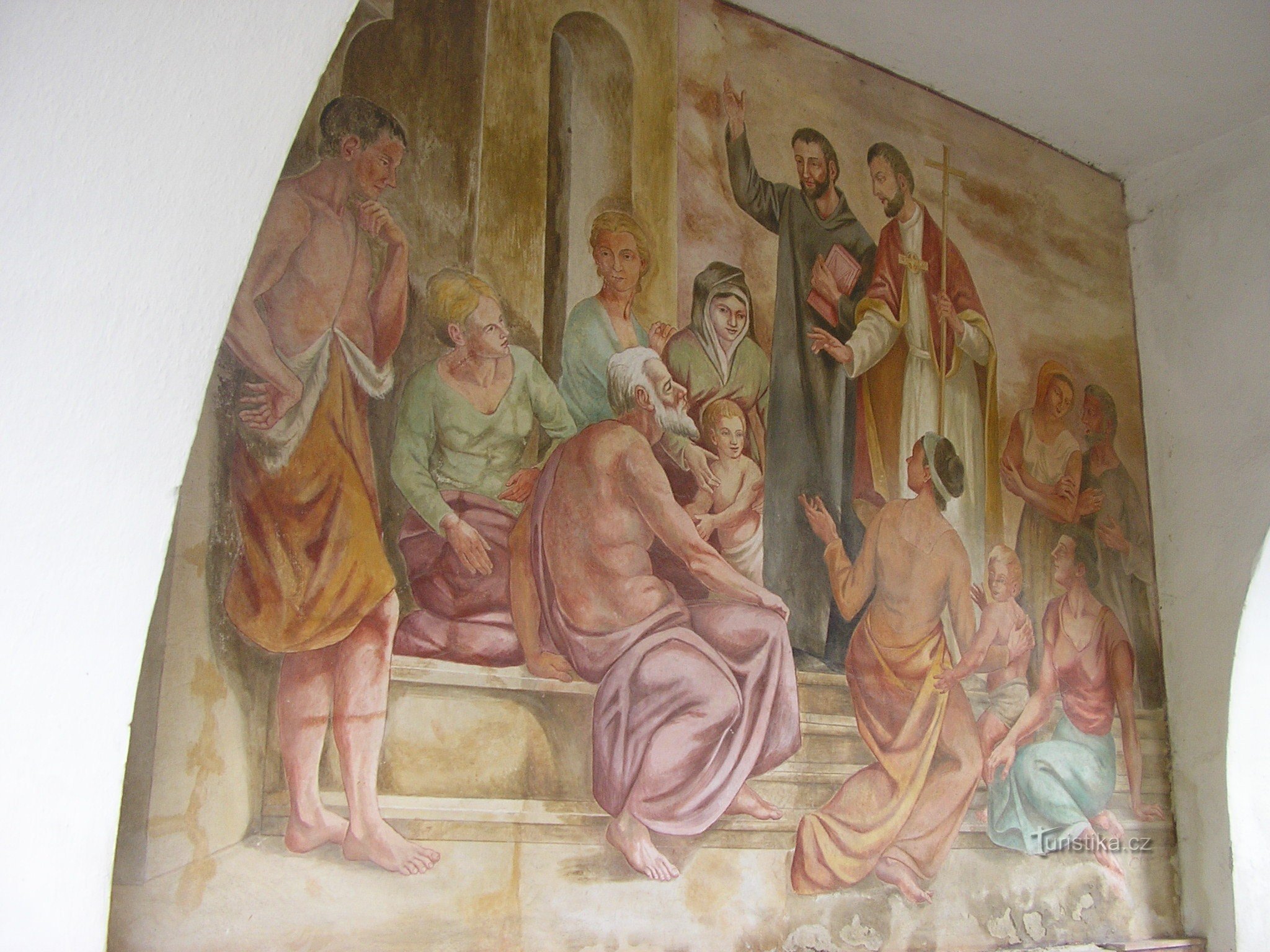 Affresco nel cancello d'ingresso