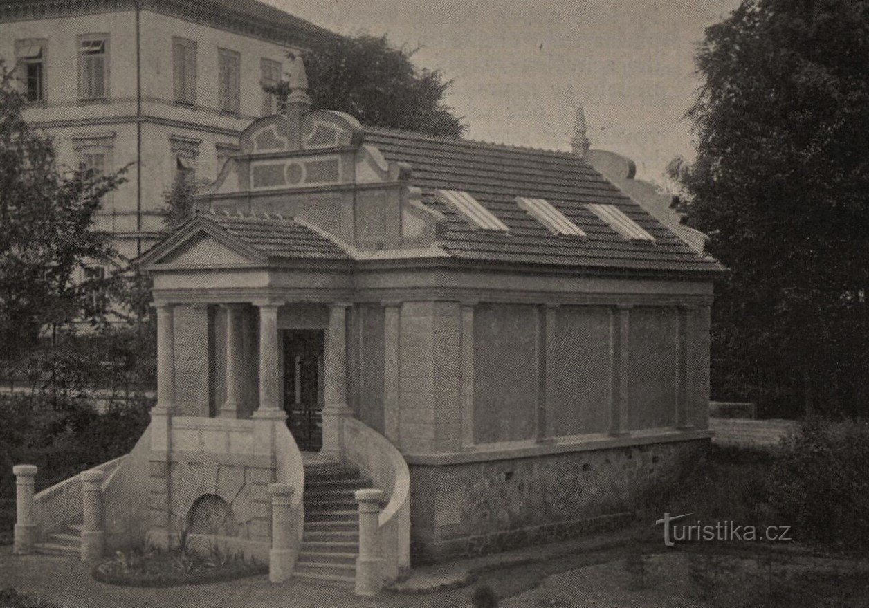 El museo de Frič aún sin ampliaciones (Lázně Bělohrad, 1904)