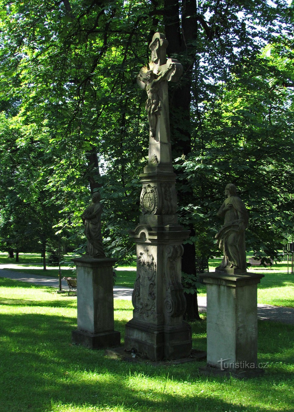 Frýdek - der Comenius-Park der Stadt