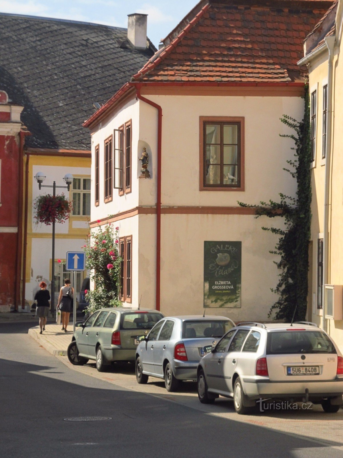 Galerie U Adama in Kadani - uitzicht vanaf het plein