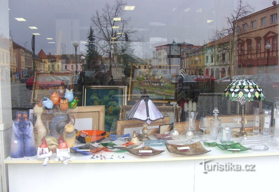 Galerie d'art sur Mariánské náměstí à Uh. Hradišti