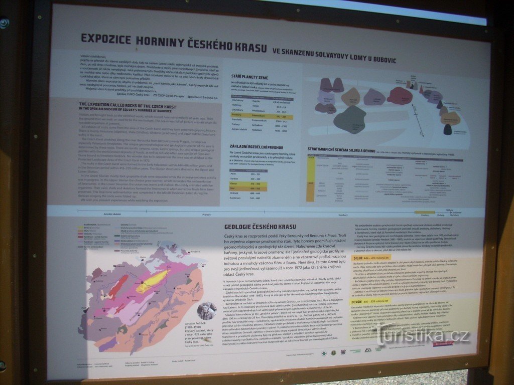 索尔维采石场的地质展览