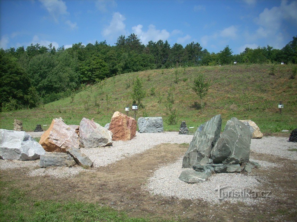 Geologisk utställning i Solvay-brotten