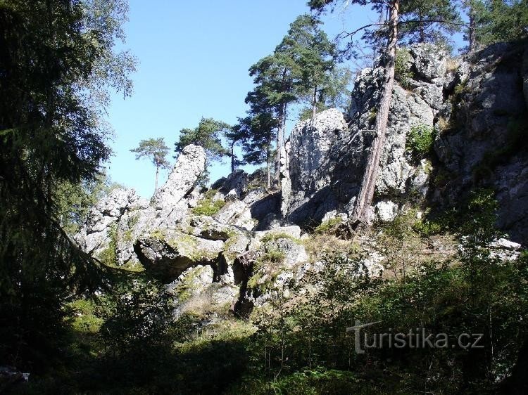 Skałka Geotha: Widok ogólny. 10.9.2006