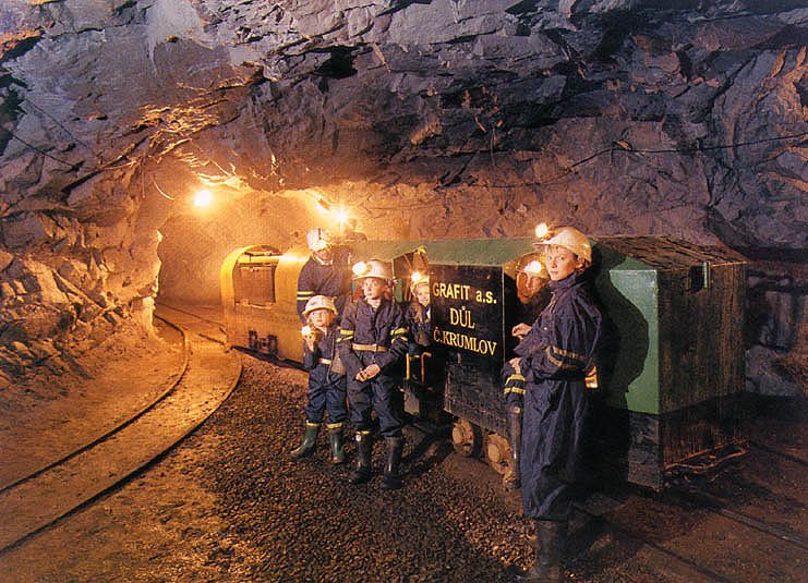 Grafitový důl pod Českým Krumlovem