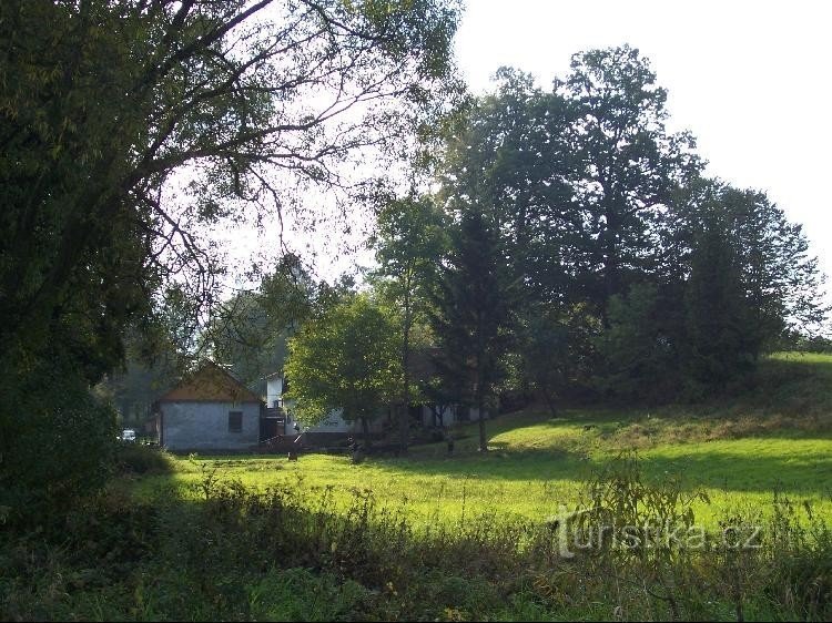 Gručovice: Udsigt over landsbyen