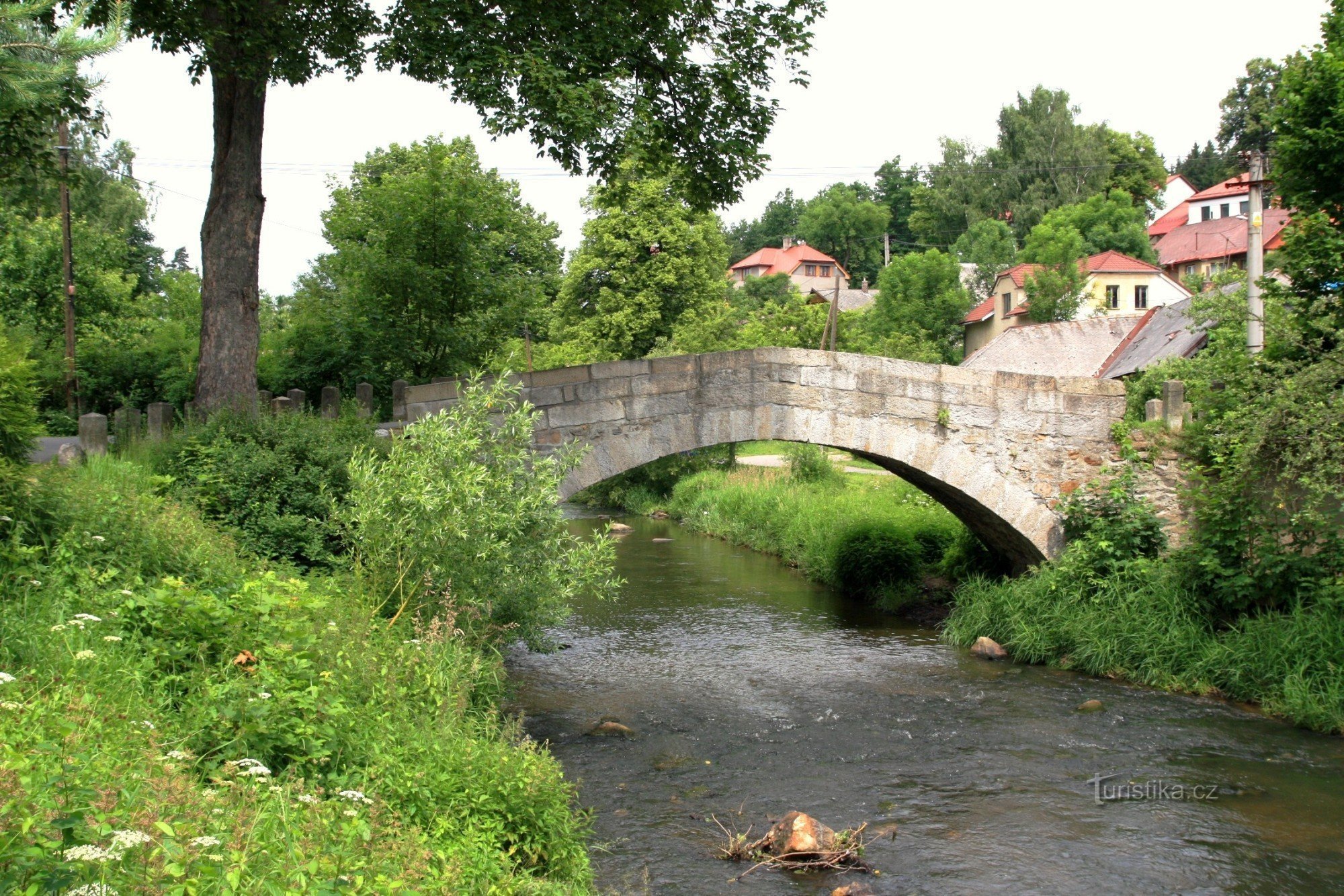 Hamry nad Sázavou - historic stone bridge