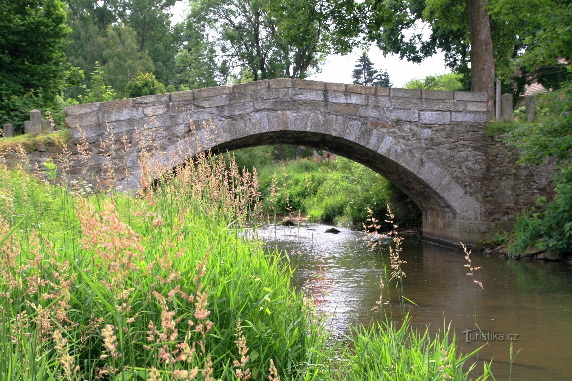 Hamry nad Sázavou - historic stone bridge