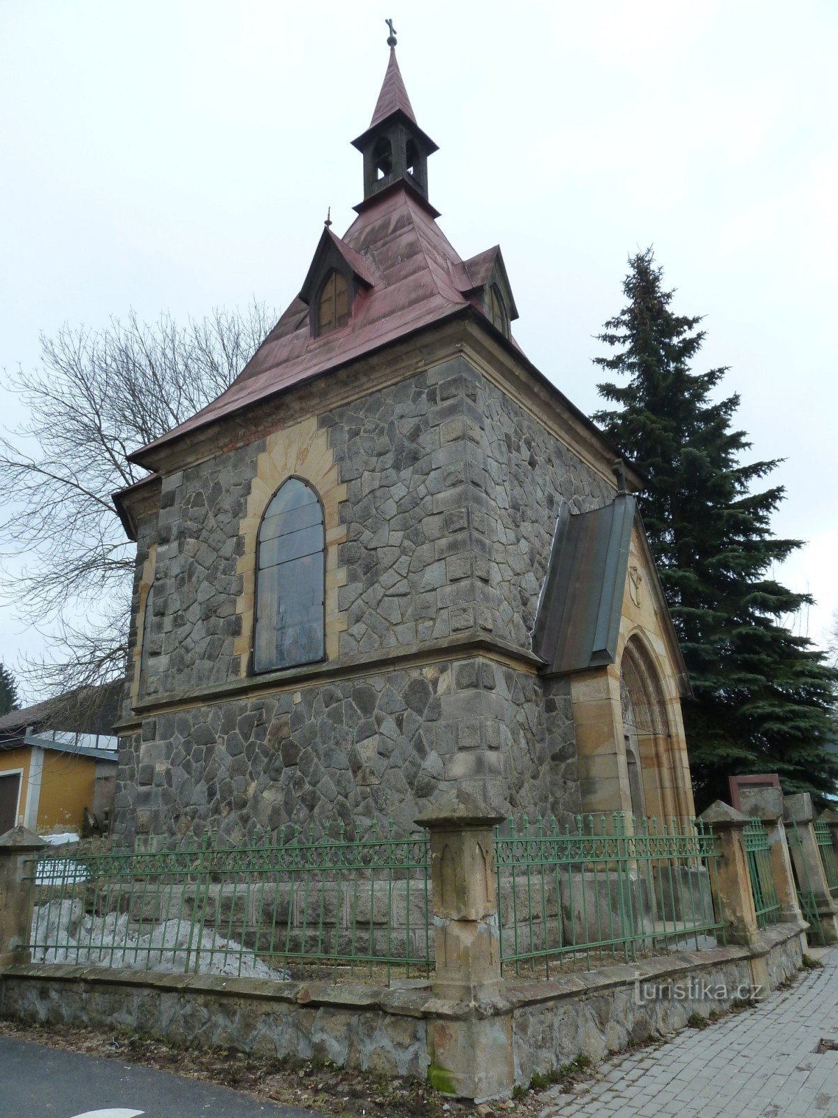 The Harrachov chapel of Saint Elizabeth with a unique glass bell