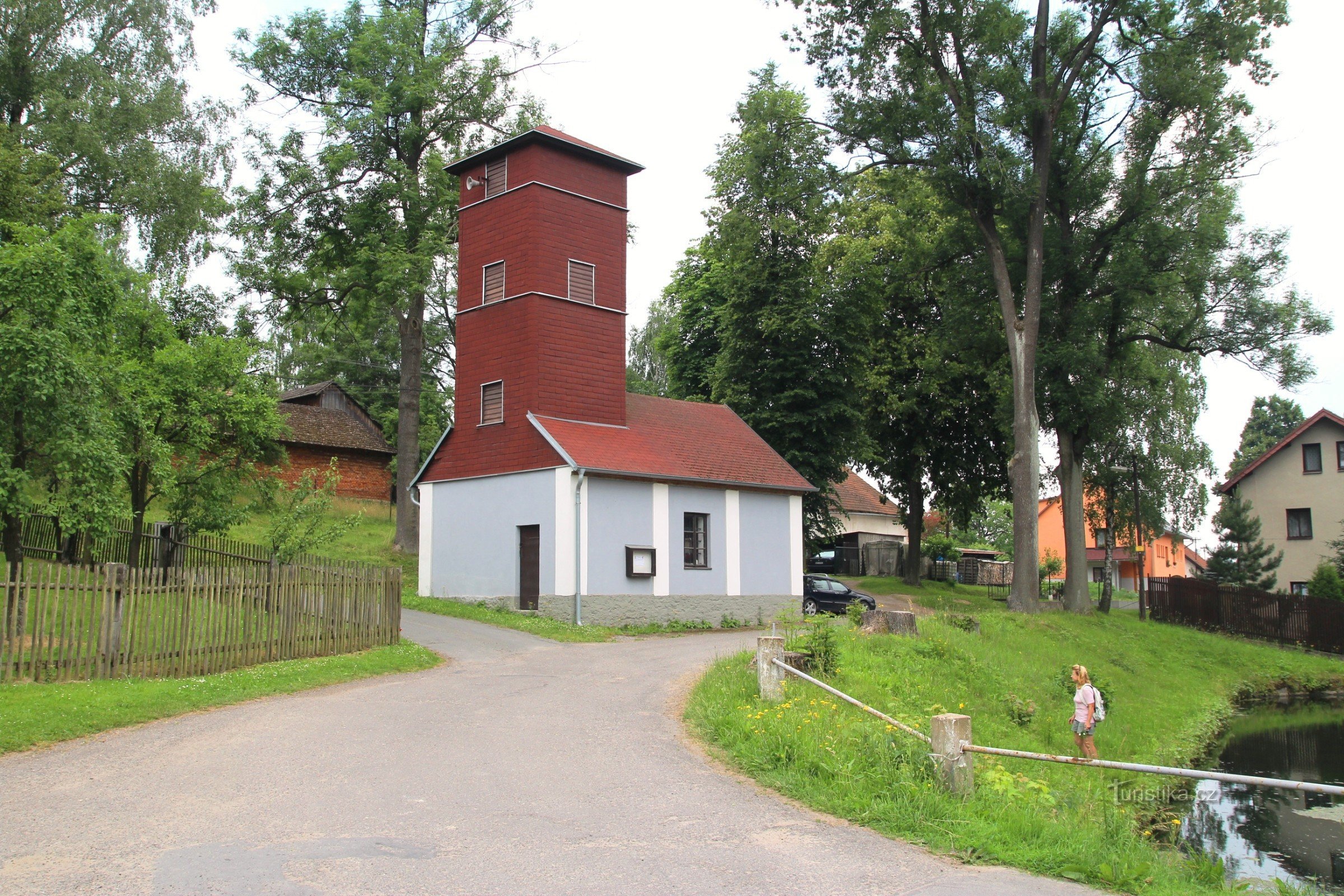 Brandweerkazerne in het dorp