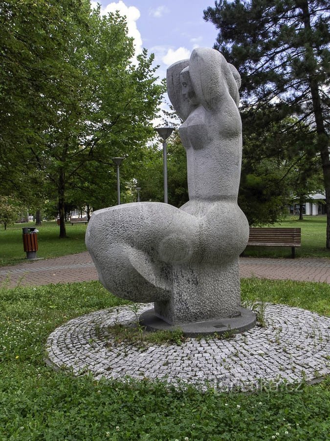 Havířov – Nymph (Sitting, Big ... woman, Eva)