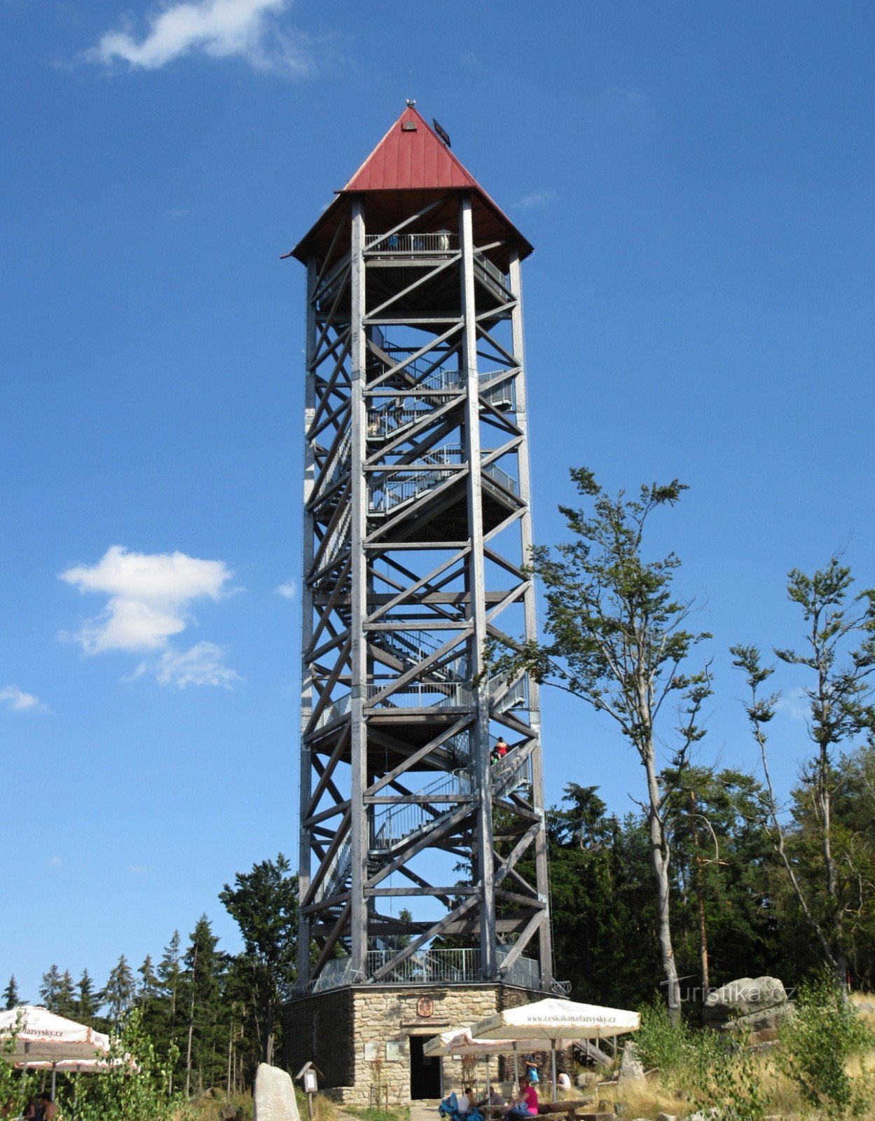 Havelova hora - Uitkijktoren bij Jakub
