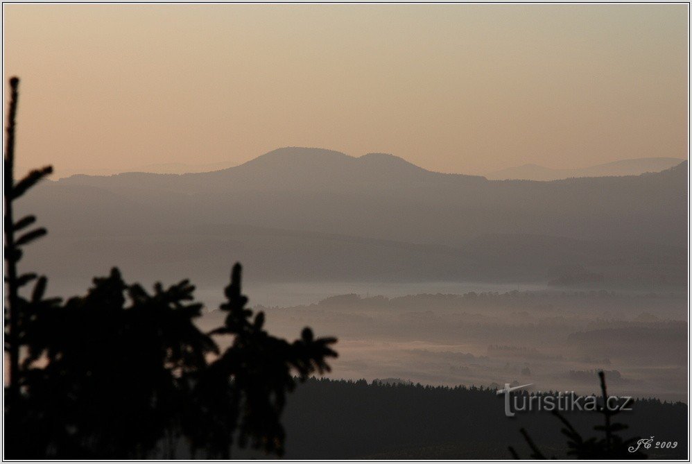 Hejšovina de Čápa al amanecer