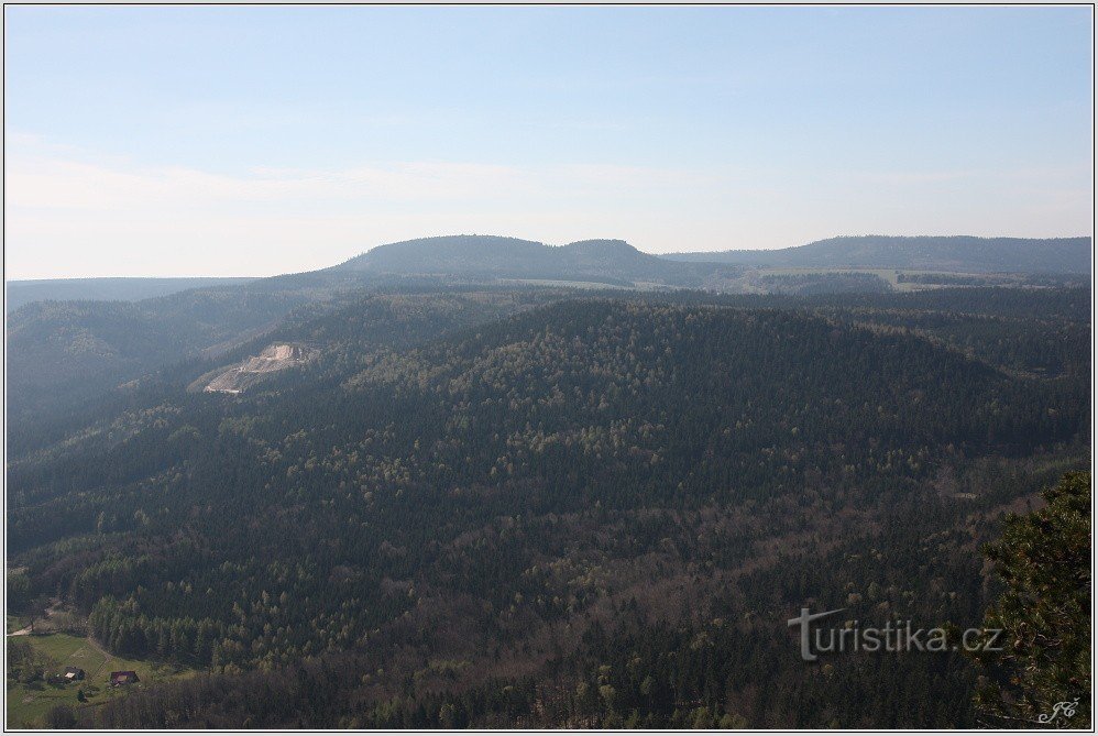 Hejšovina from the main viewpoint