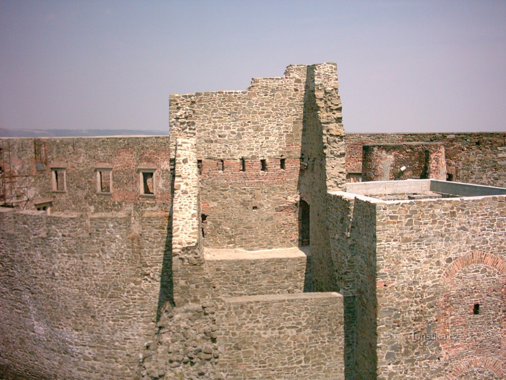 Blick auf Helfštýn vom Turm