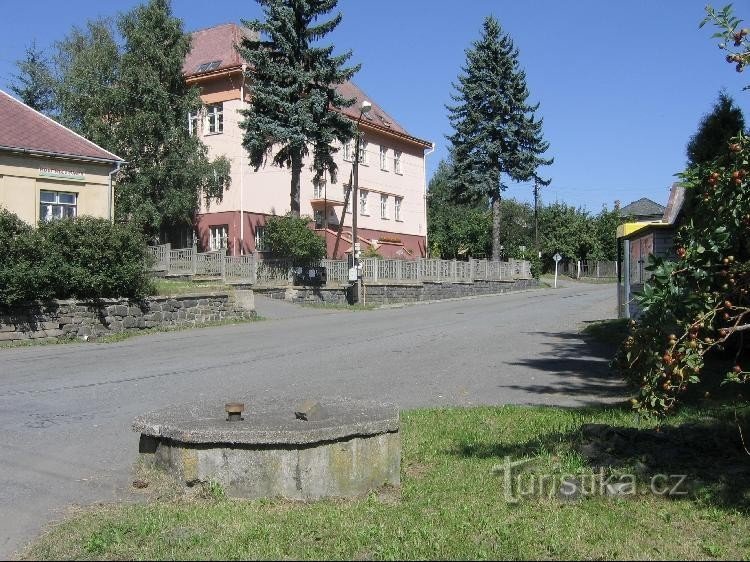 Heřmanice près de l'Oder: Vue d'une partie du village