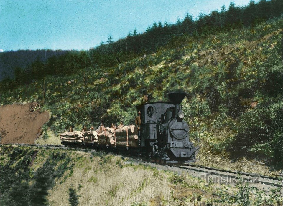 Historical photo of the railway