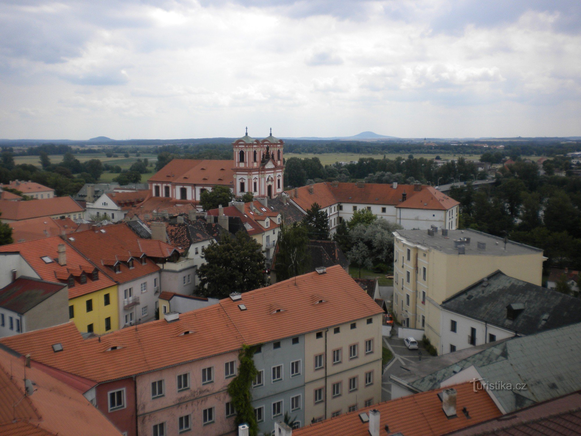 Historiske bygninger i byen Litoměřice.