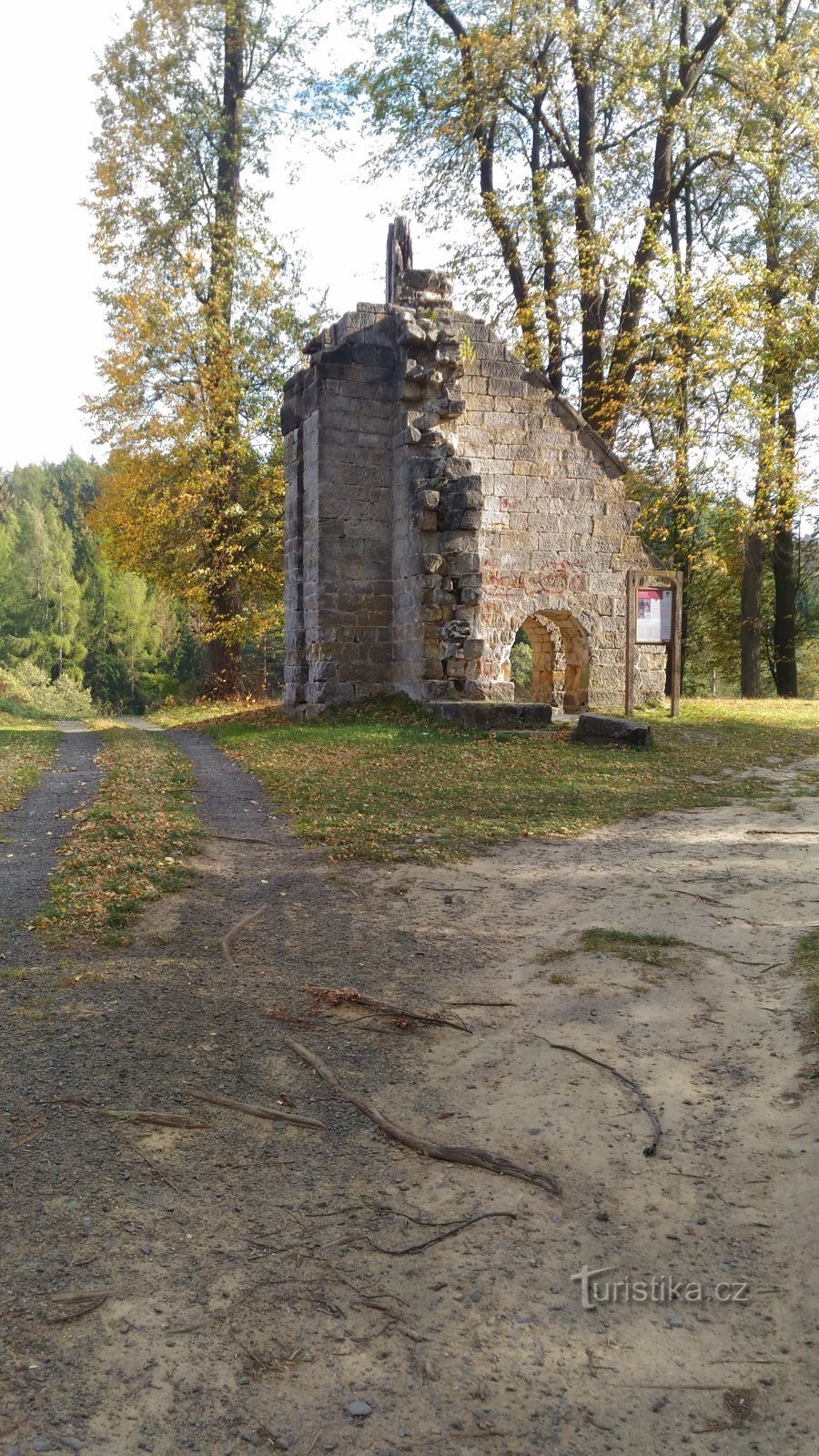 Historický střelecký terč v Chřibské.