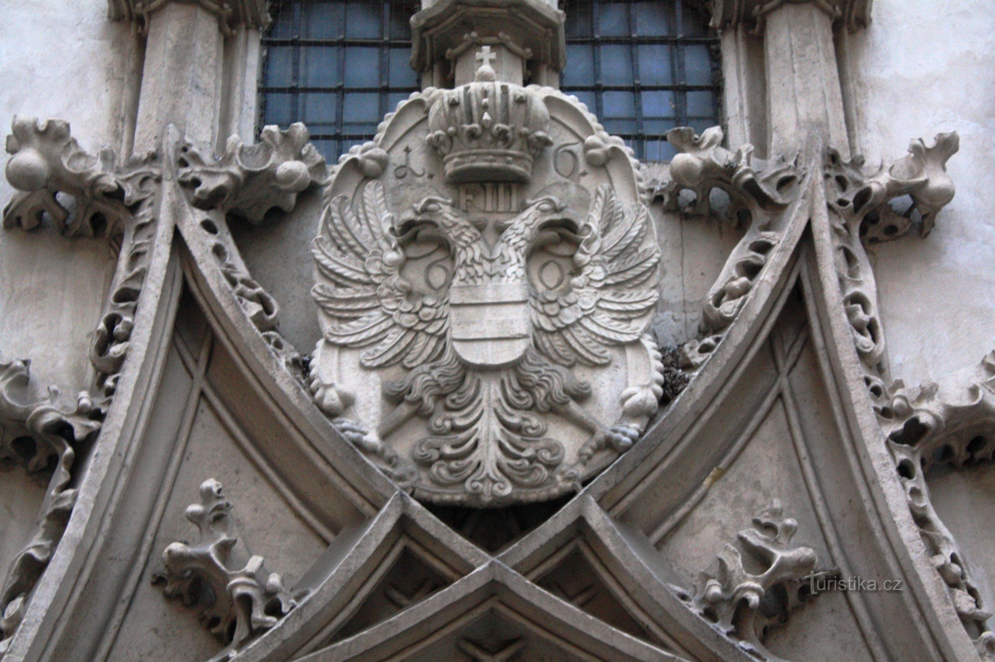 Historical emblem of Brno at the Old Town Hall