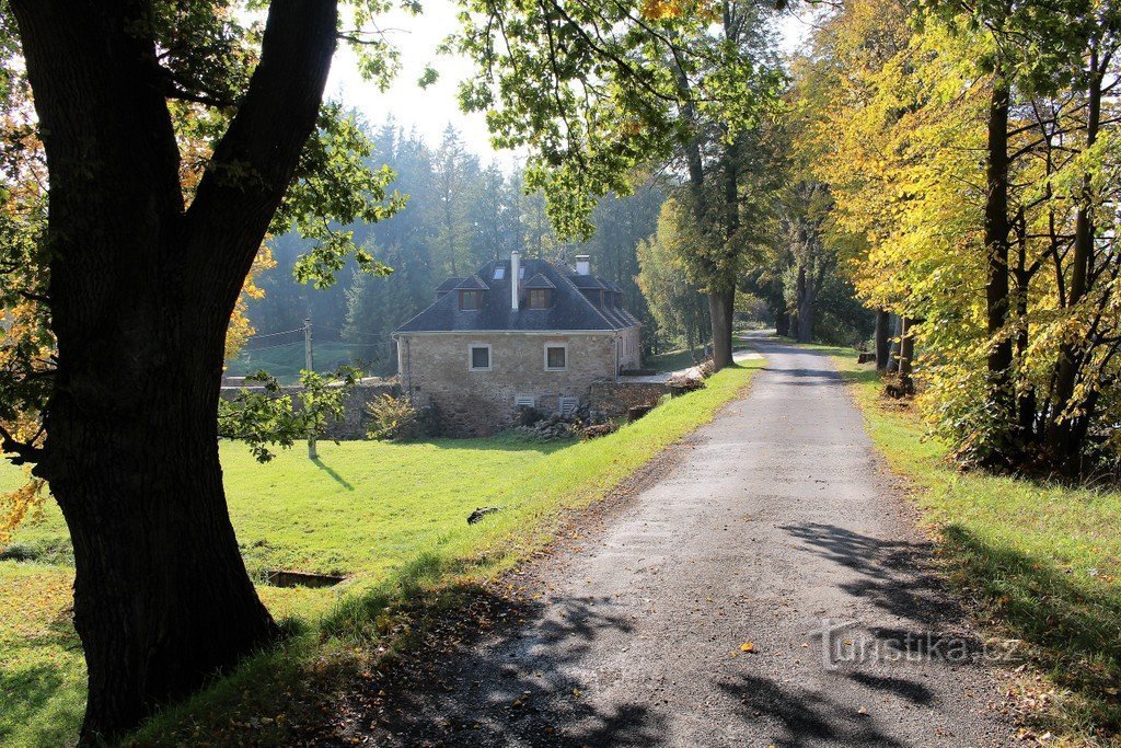 Hlaváček malma, kilátás északról