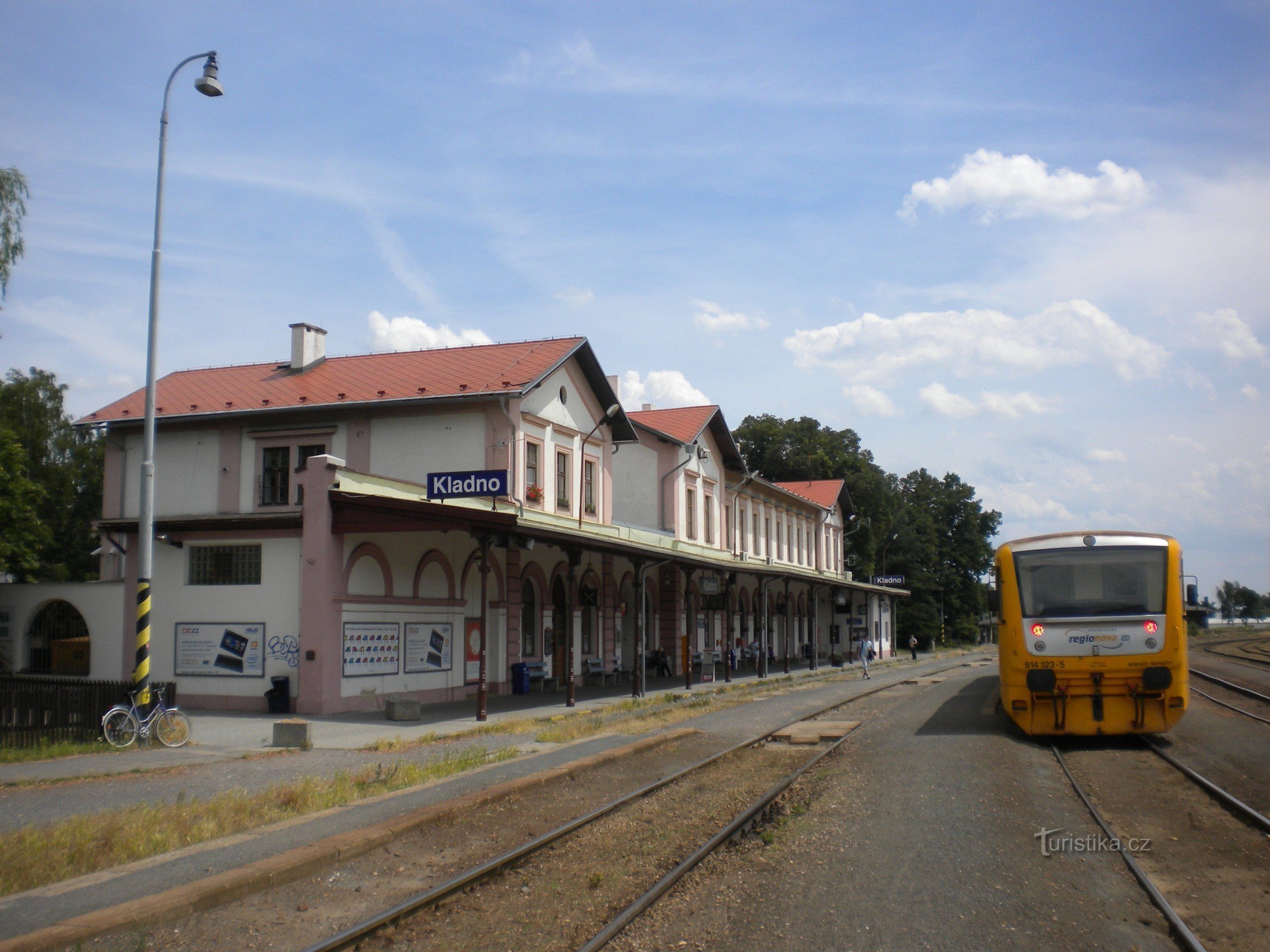 Glavna železniška postaja v Kladnu.