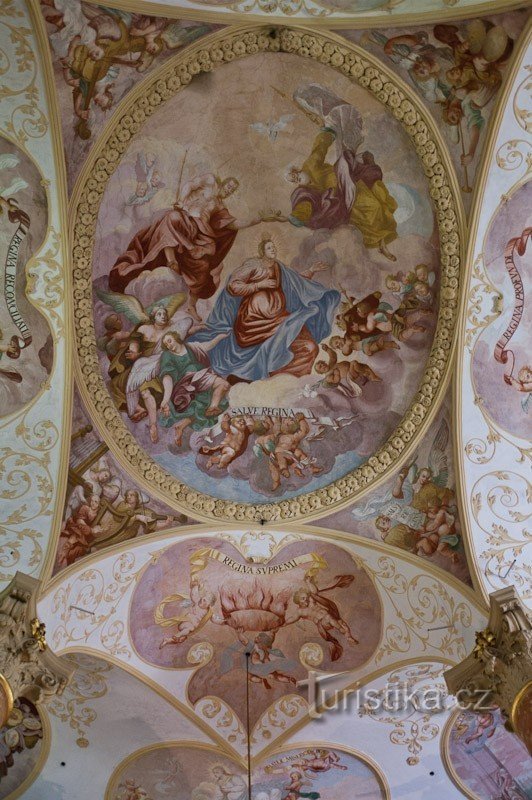 Fresque du plafond principal par F. Naboth