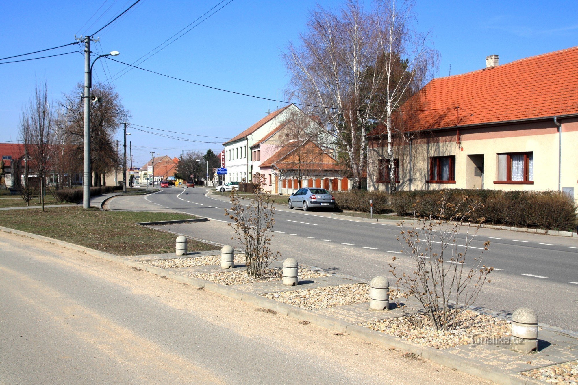 Die Hauptstraße in Vojkovice
