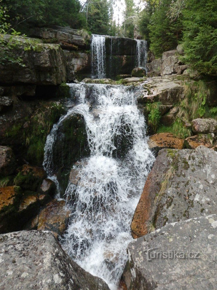 Main waterfall, 1st and 2nd stage