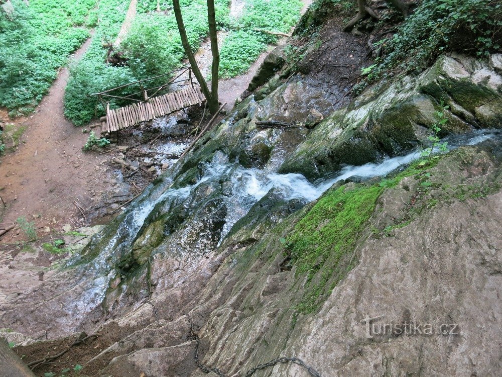 la cascata principale