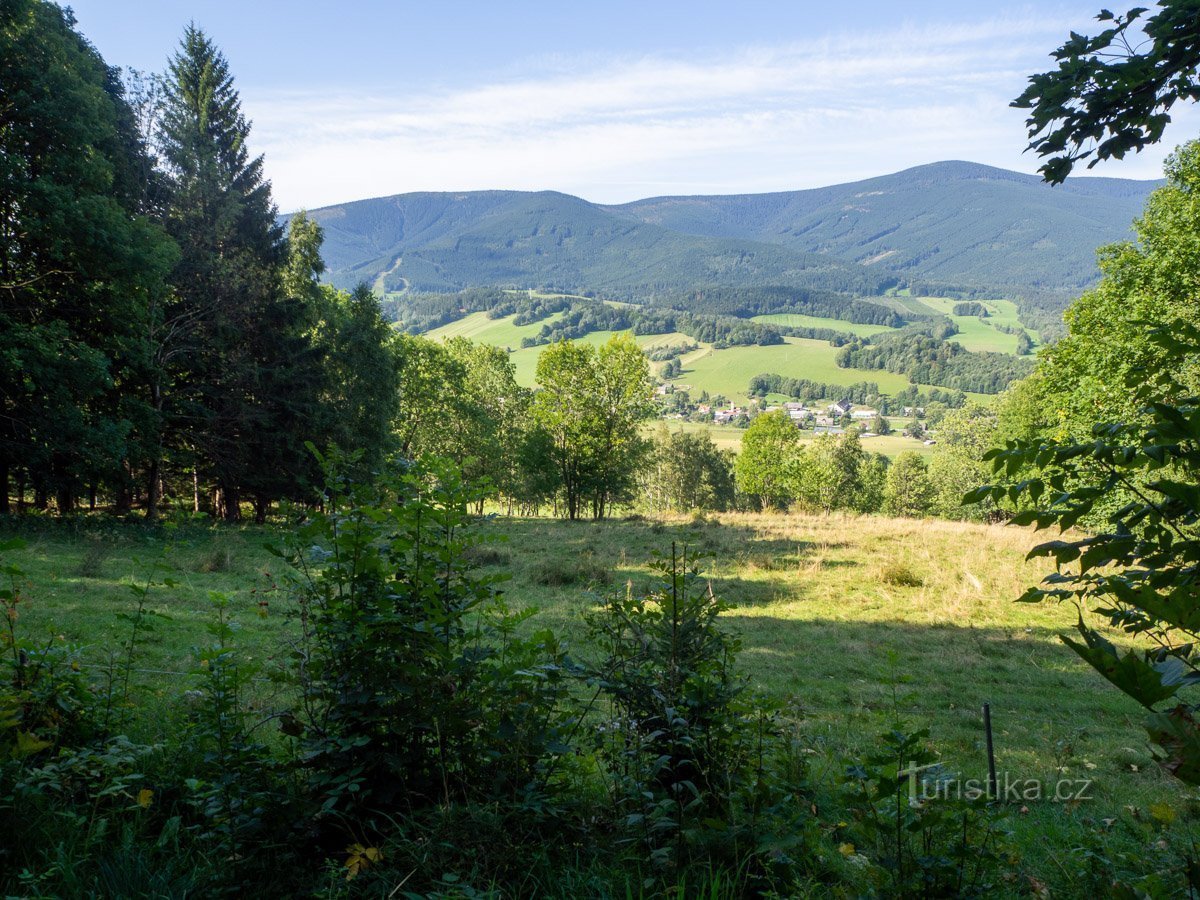 Vista principal de Červená hora y Keprník