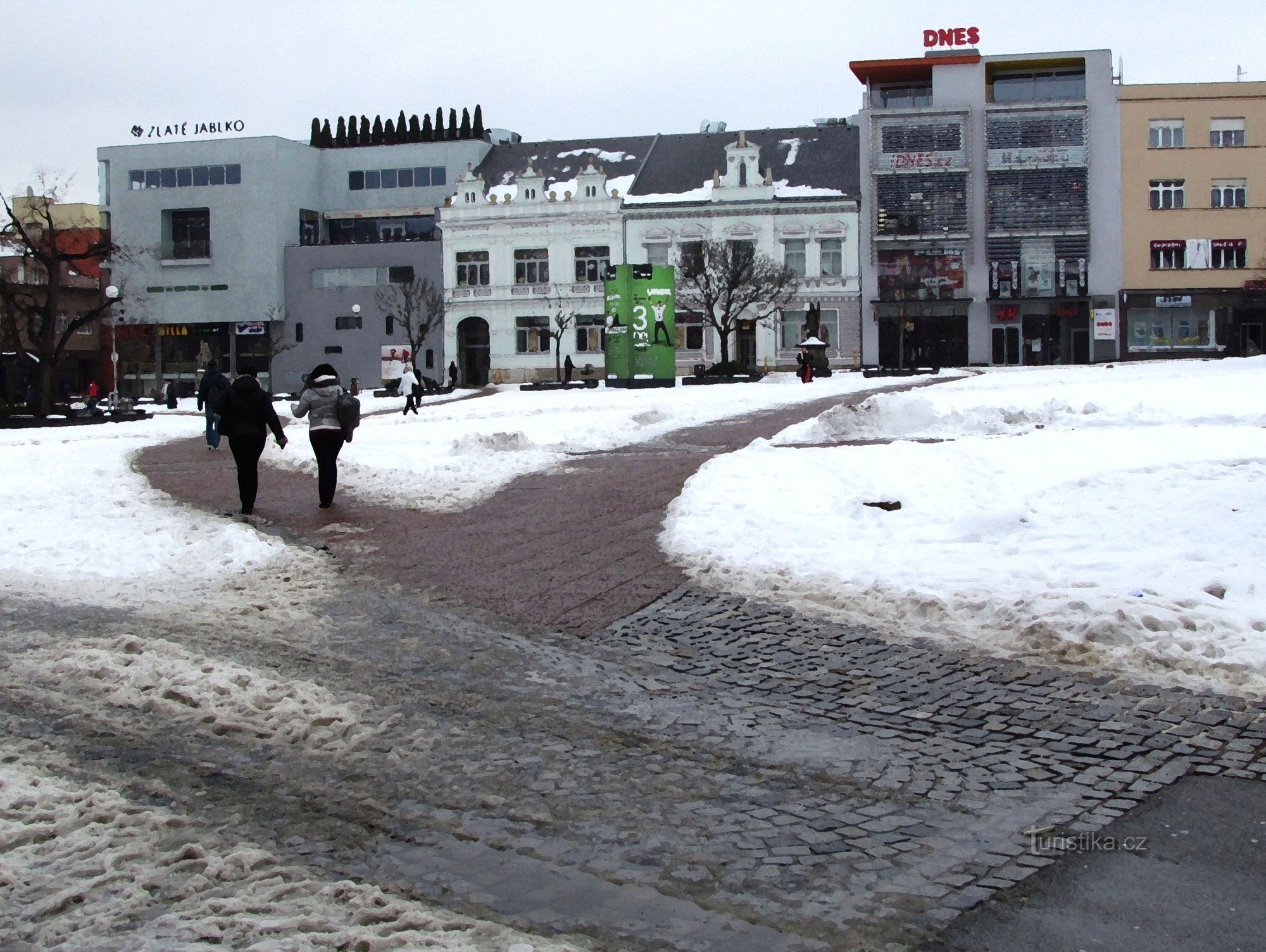 Zlín's main square - Peace Square