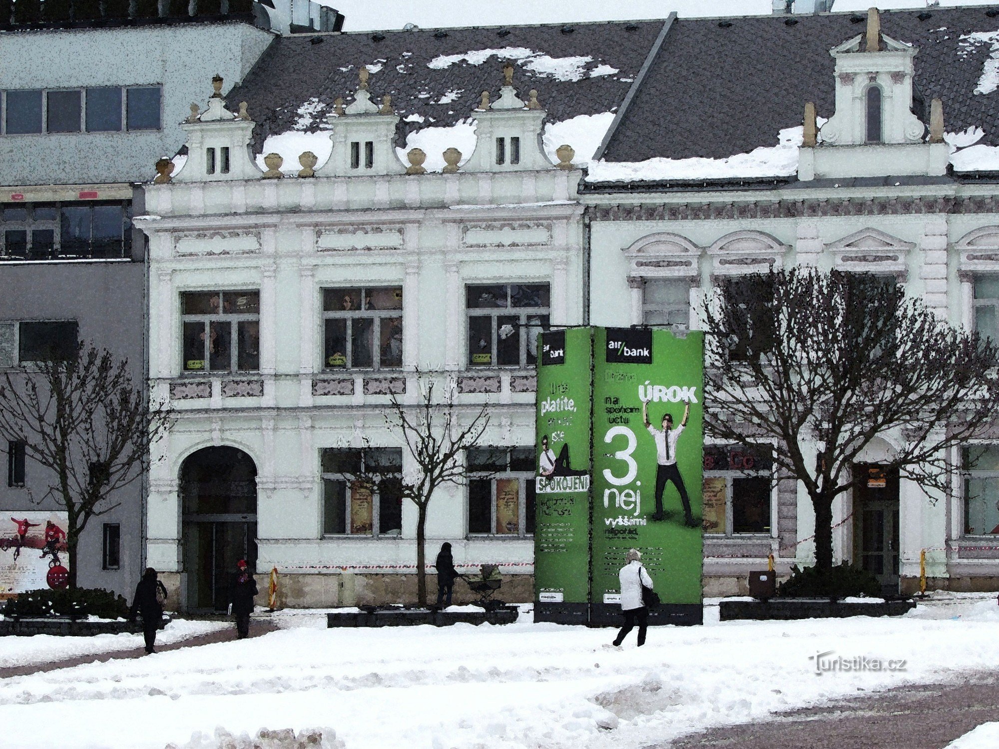 Zlín's main square - Peace Square