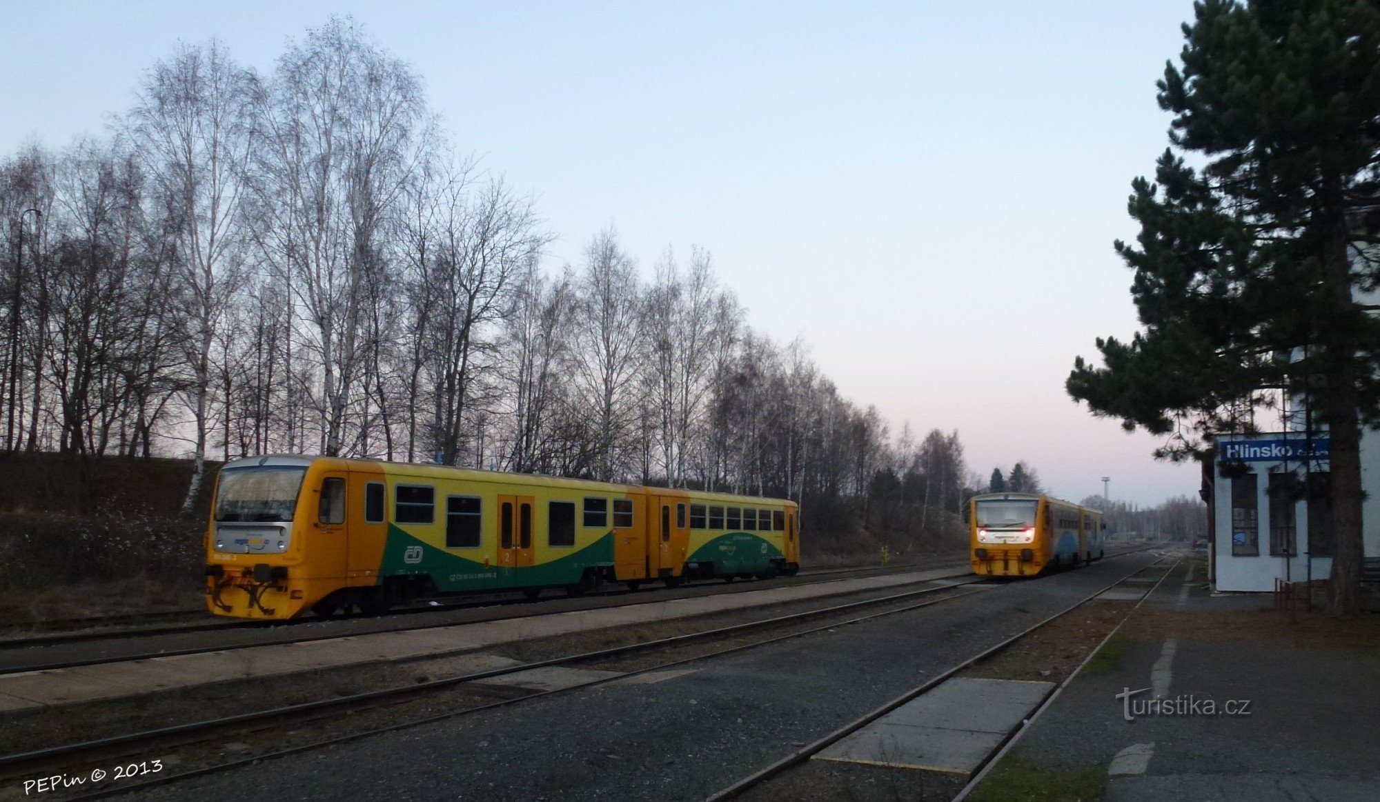 Hlinsko i Böhmen, järnvägsstation