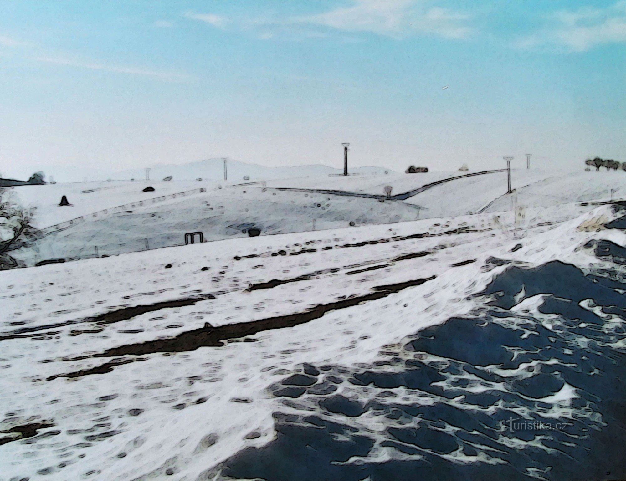 Hložec am Horizont von Lačnovsk