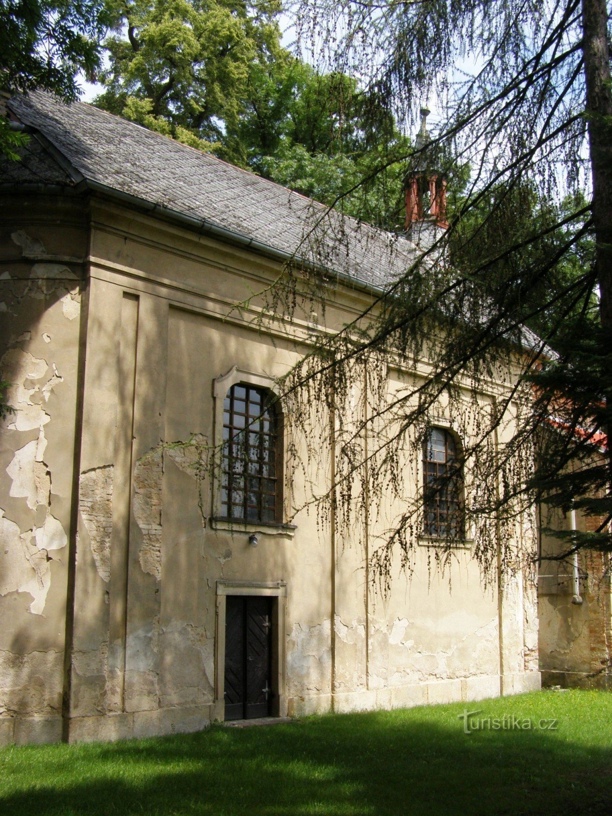 Hlušice - kyrkan St. Wenceslas