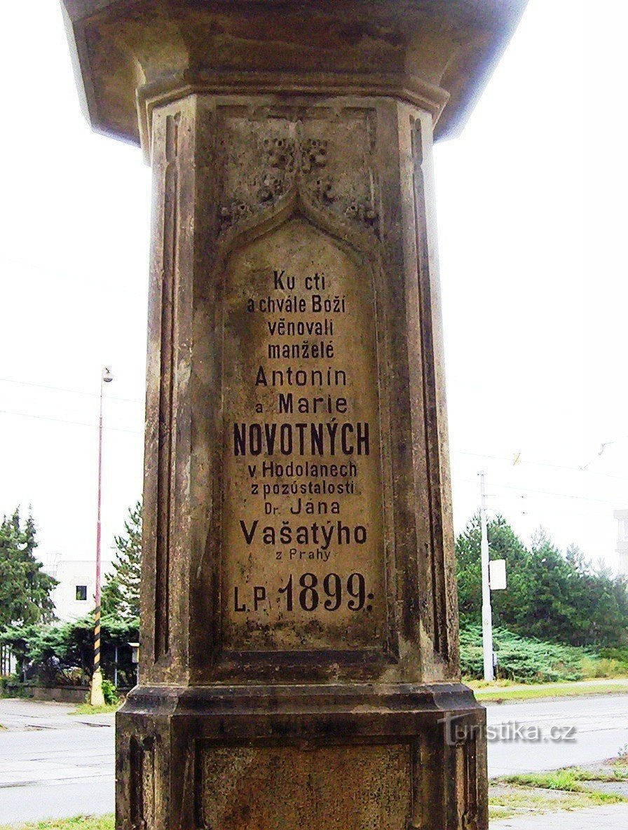 Cruce de stradă Hodolany-Hodolanská din 1899 la podul peste Bystřice-detaliu-Foto: Ulrych Mir.
