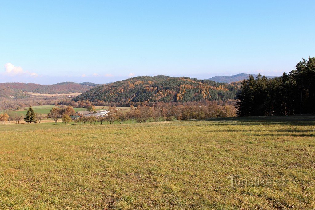 Il monte Bubečná negli altopiani bavaresi