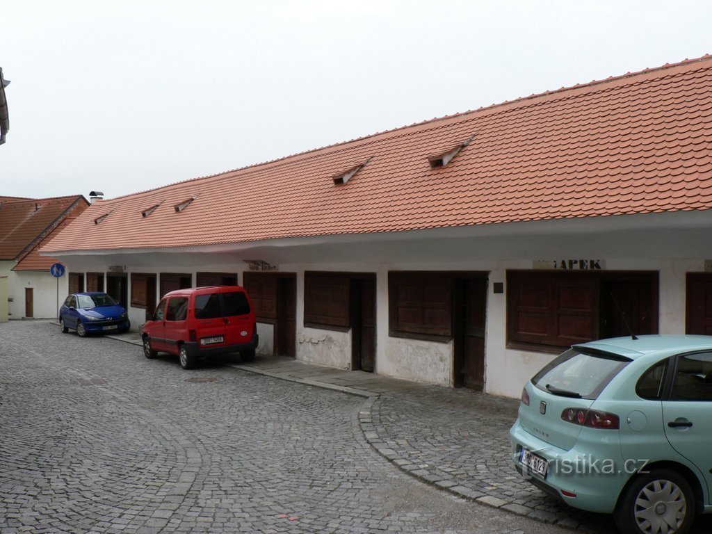 Horažďovice, Lojas de carne na rua Hradební