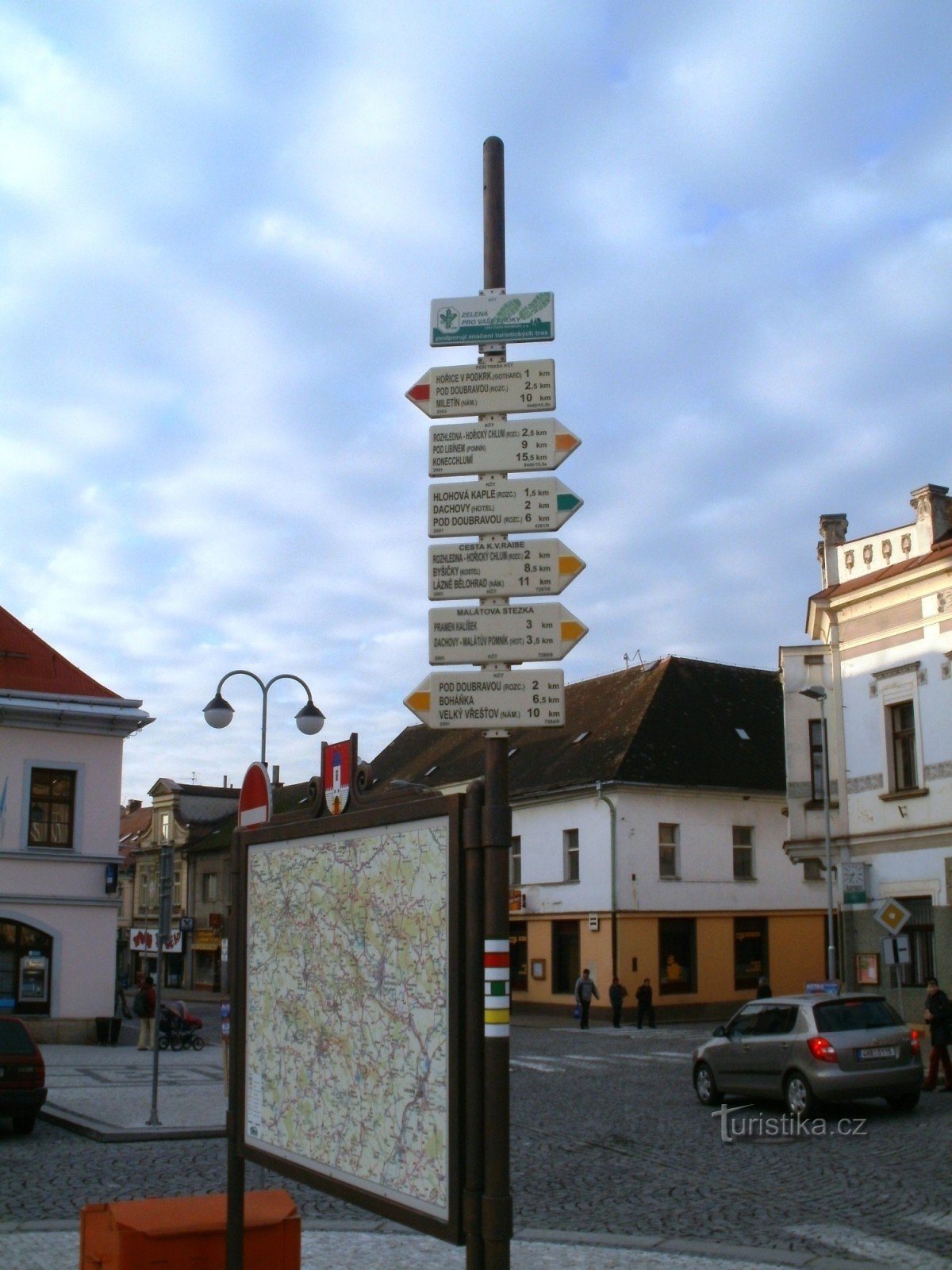 Hořice - hlavní turistický rozcestník