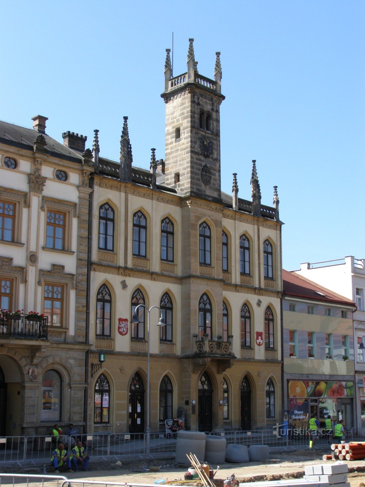 Hořice - Câmara municipal neogótica