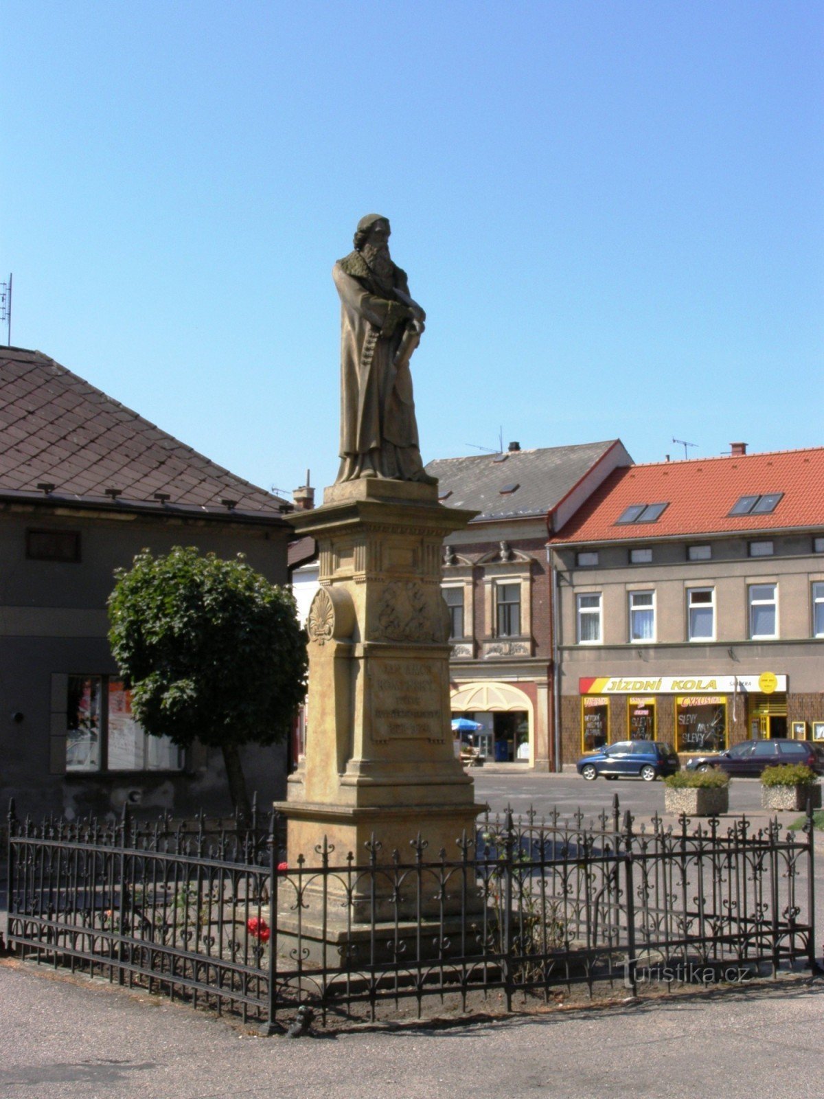 Hořice - monument voor JA Comenius