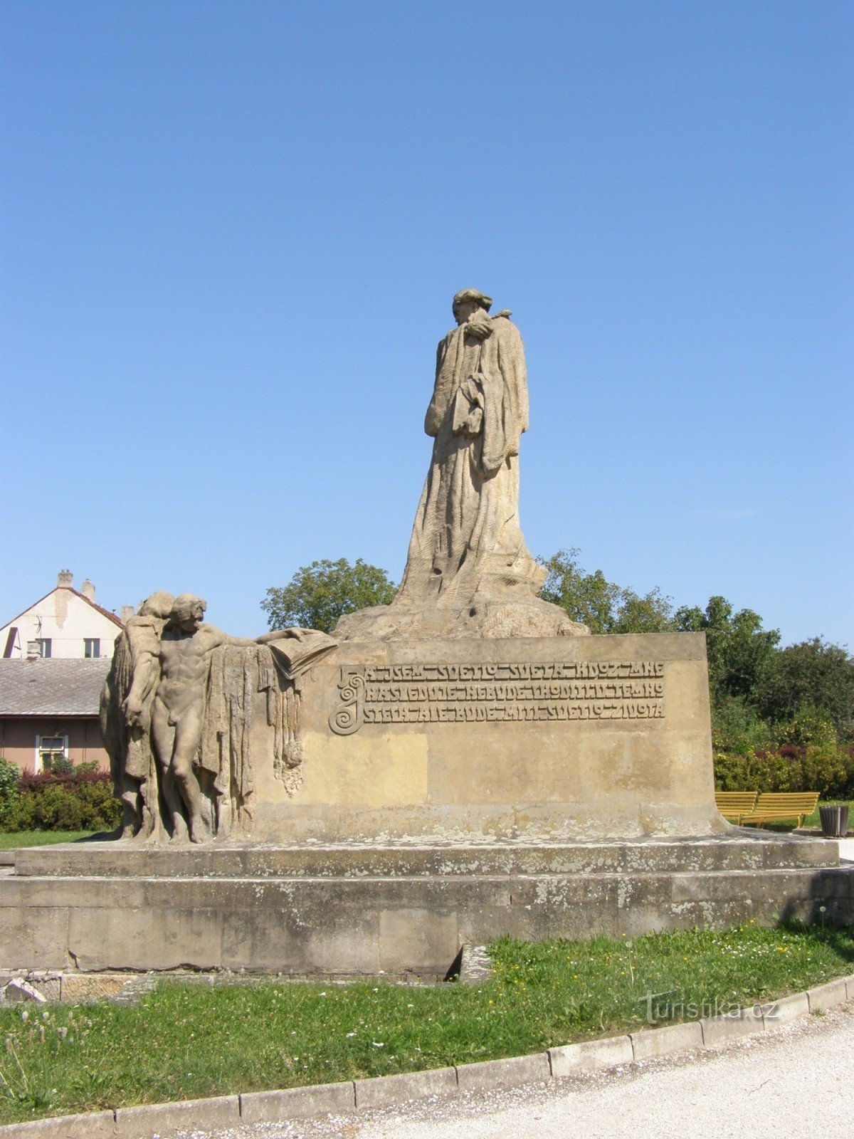 Hořice - monument over Mester Jan Hus