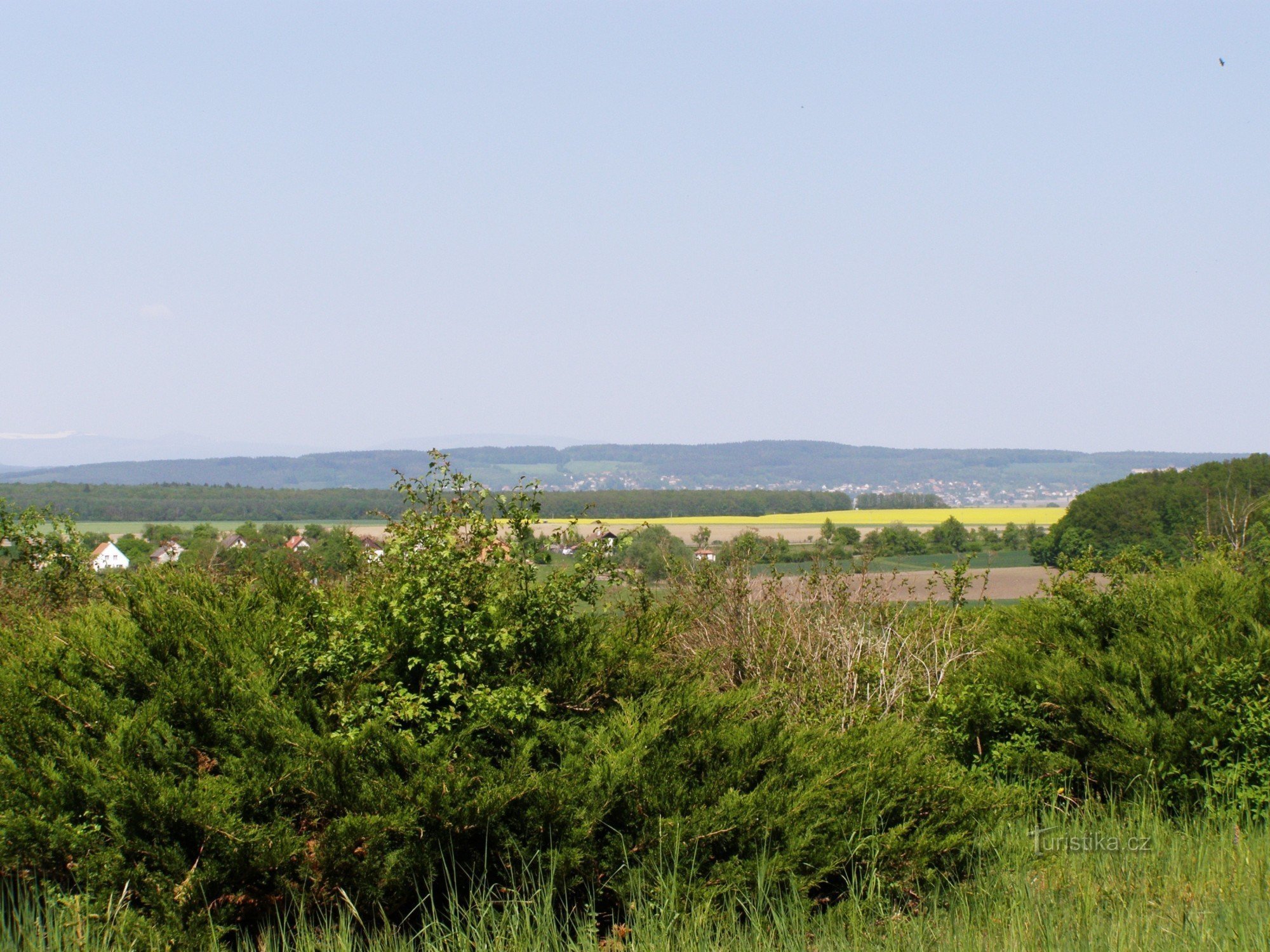 Hořick ridge từ Kákovice gần Vysoké Veselí