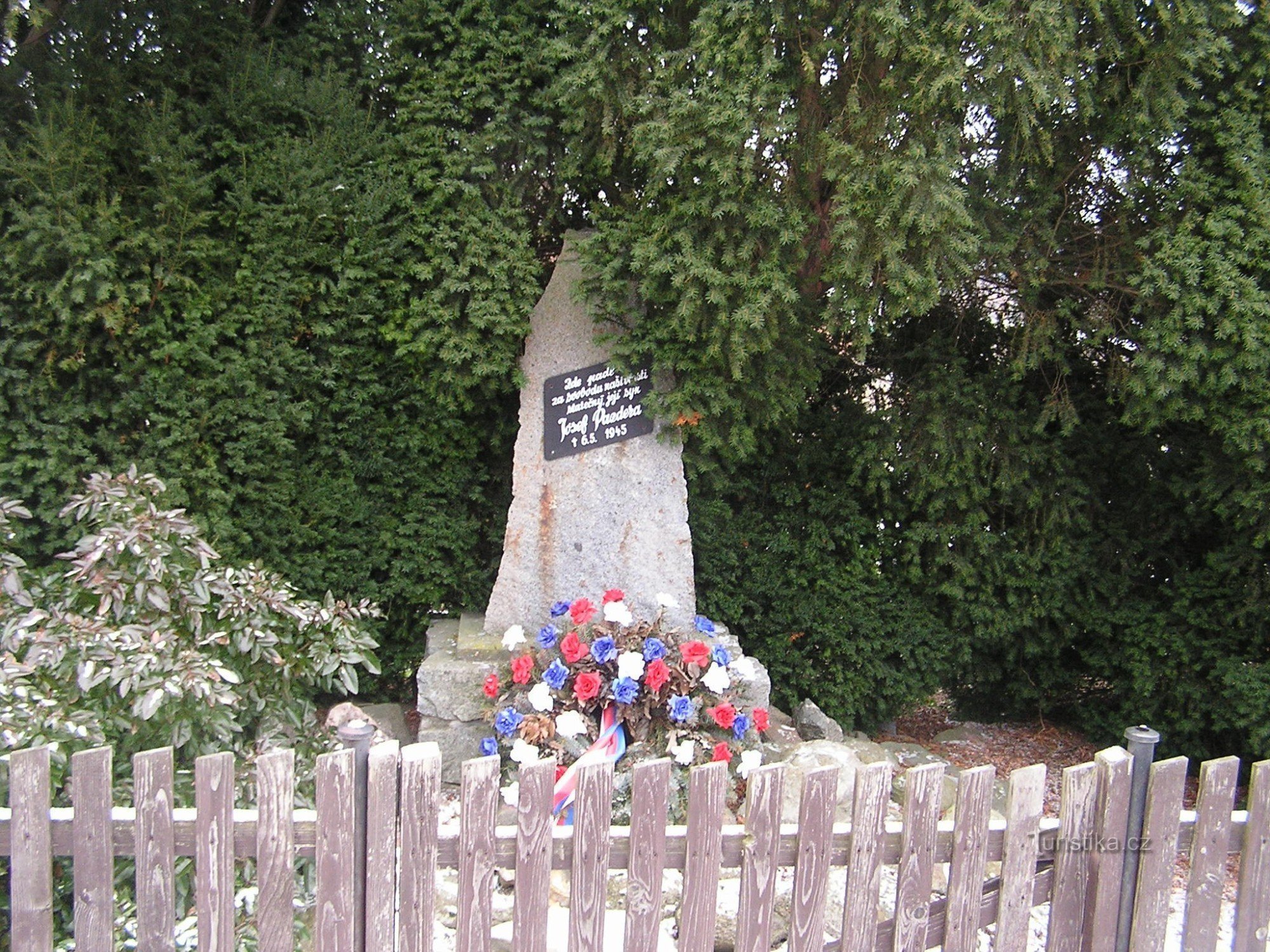 Horka - monument to the partisan Pazdera